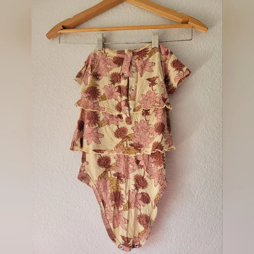 kate quinn retro ruffle floral one piece, 12 - 18 months